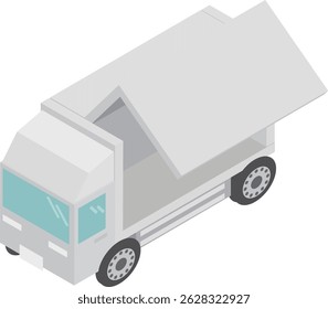 Image of a truck with isometric wings
