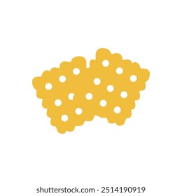 imagem de dois biscoitos com fundo branco