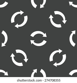 Image of two curved opposite arrows repeated on grey background