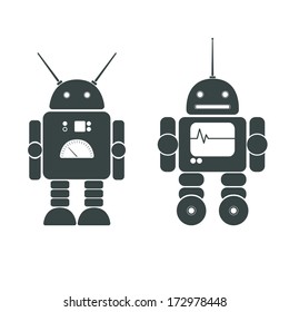 Image of two funny robots