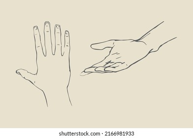 Image of two hands in different angles
