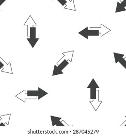 Image of two opposite tilted arrows, repeated on white background