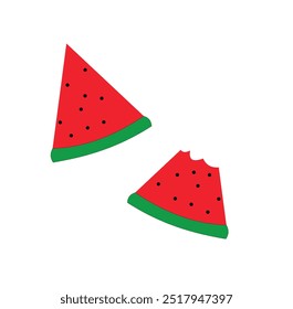 
image of two red watermelons