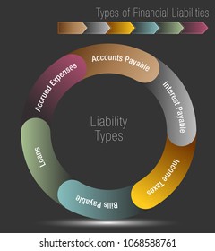 An image of a Types of Financial Liabilities Chart.