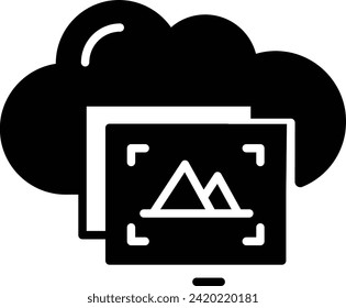 image upload or browse from cloud concept, Remote URL for photo vector icon design, Web design and Development symbol, user interface or graphic sign, website engineering stock illustration