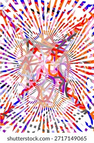 La Imagen utiliza líneas de varios colores para crear una Imagen, que luego se utiliza como fondo en el Diseño gráfico.