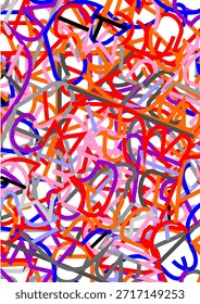 La Imagen utiliza líneas de varios colores para crear una Imagen, que luego se utiliza como fondo en el Diseño gráfico.