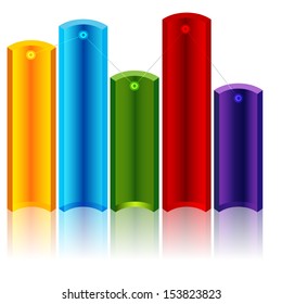 An image of a varying levels 3d chart.