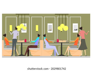 Image vector, atmosphere, shop, shop, tea, coffee, picture description, interior decoration


