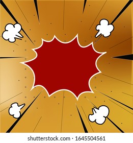 Image vector, Background burst for text on the inside.