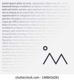 image Vector icon . Lorem Ipsum Illustration design