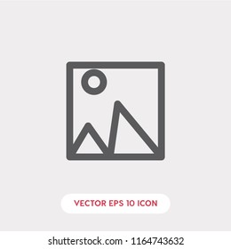 Image vector icon, picture symbol