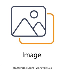 Image Vector icon stock illustration
