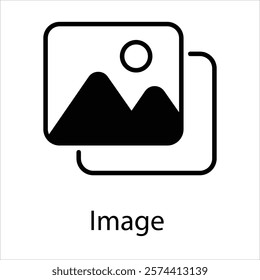Image Vector icon stock illustration