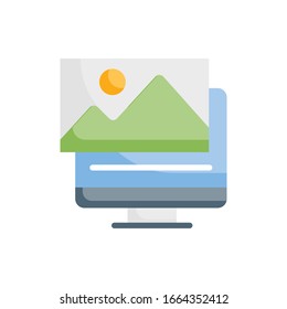 Image Vector illustration. Design Development Flat icon style. 