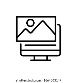 Image Vector illustration. Design Development line icon. EPS 10