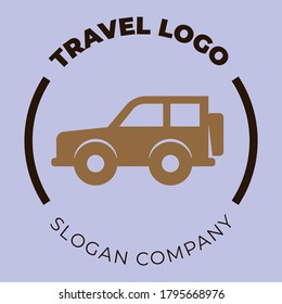 image of a vector logo with the concept of traveling
