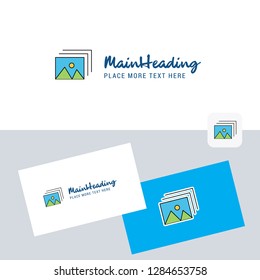 Image  vector logotype with business card template. Elegant corporate identity. - Vector