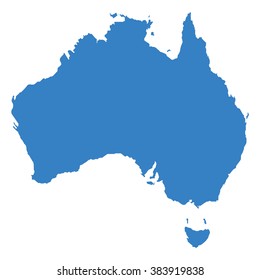 image Vector Map of Australia