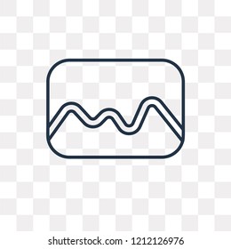 Image vector outline icon isolated on transparent background, high quality linear Image transparency concept can be used web and mobile