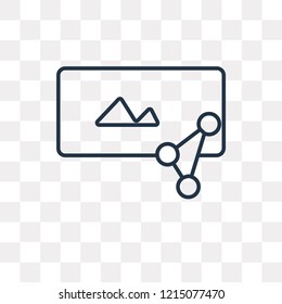 Image vector outline icon isolated on transparent background, high quality linear Image transparency concept can be used web and mobile