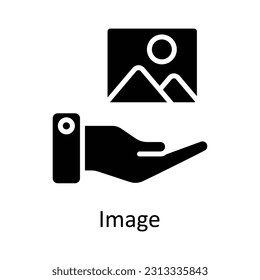 Image Vector    Solid  Icon Design illustration. Digital Marketing  Symbol on White background EPS 10 File
