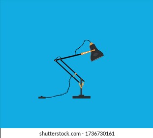 Image (vector) of a table lamp