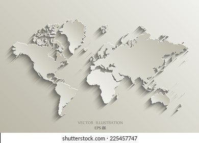 Image of a vector world map