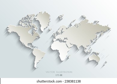 Imagen de un mapa mundial vectorial