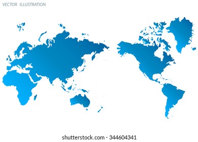Image of a vector world map