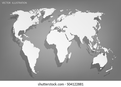 Image of a vector world map