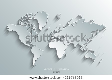 Image of a vector world map