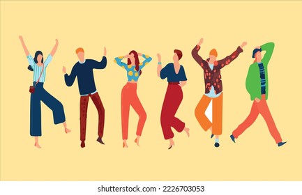 
image vectors of people living freely
