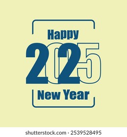 The image is a vibrant and colorful design celebrating the arrival of the year 2025. It prominently features the numbers "2025" in a bold and modern font, with each digit in a different color.