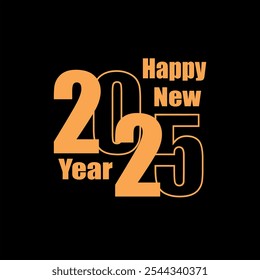 The image is a vibrant and colorful design celebrating the arrival of the year 2025. It prominently features the numbers "2025" in a bold and modern font, with each digit in a different color.