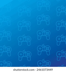 Image of video game controls on a blue gradient background ideal for textures