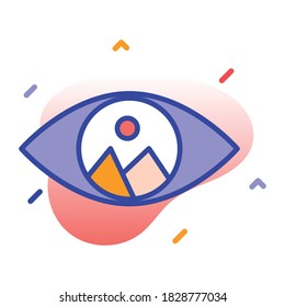 
Vista de imágenes, en línea, imagen, ver iconos vectoriales completamente editables
