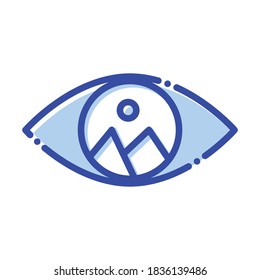 
Vista de imágenes, en línea, imagen, ver iconos vectoriales completamente editables
