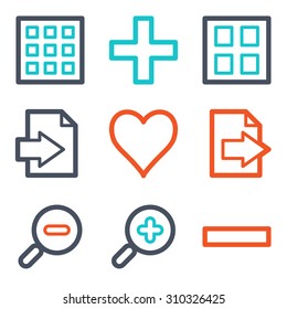 Ícones da Web do visualizador de imagens