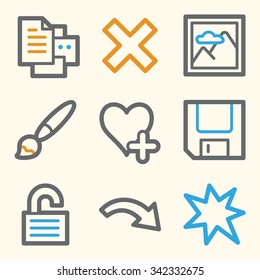 Iconos web del visor de imágenes