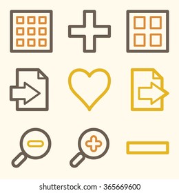 Web-Symbole für Bildbetrachter