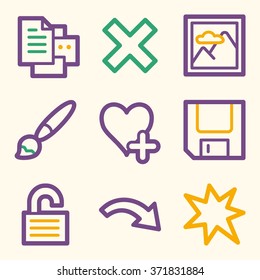 Iconos web del visor de imágenes