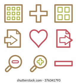 Web-Symbole für Bildbetrachter