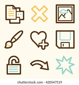 Web-Symbole für Bildbetrachter