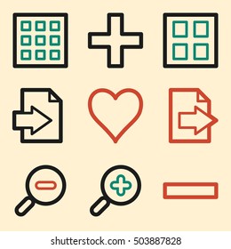 Iconos web del visor de imágenes