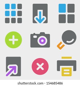 Image viewer web icons color icons