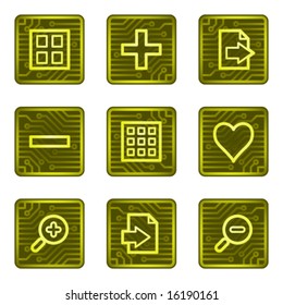 Image viewer web icons, electronics card series