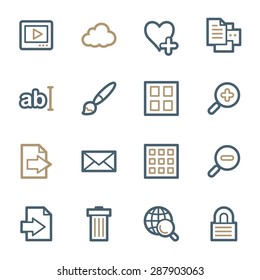 conjunto de iconos web del visor de imágenes