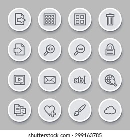 conjunto de iconos web del visor de imágenes