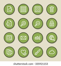 conjunto de iconos web del visor de imágenes